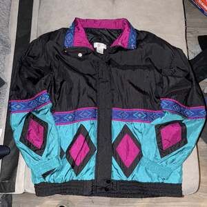 Vintage 90s Lavon Colorblock Nylon Windbreaker Jacket